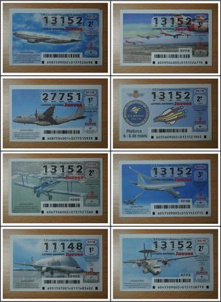 AVIONES décimos de la lotería nacional