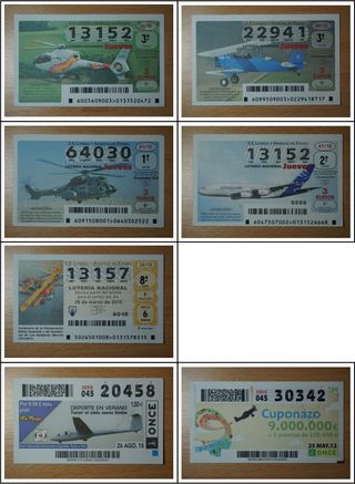 AVIONES décimos de la lotería nacional