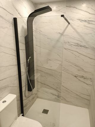 INSTALACION DE DUCHA, BATER Y MAMPARA