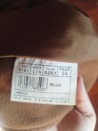 Abrigo vintage hecho en España