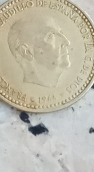 Moneda antigua peseta de franco