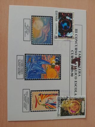 Postal sello 1990. JJOO 92