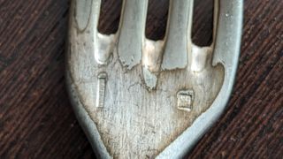 Tenedor plata 74'30 gr gombault macizo