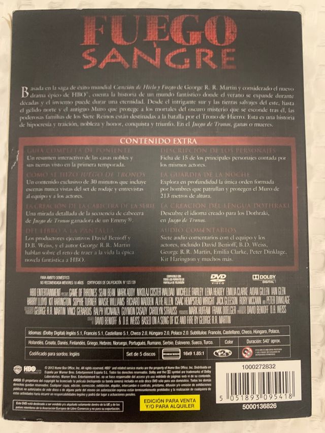 Juego de tronos DVD