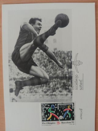 Postal sello primer día Preolímpica