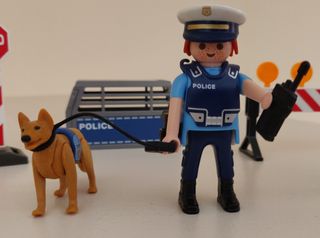 Control policial perro Playmobil