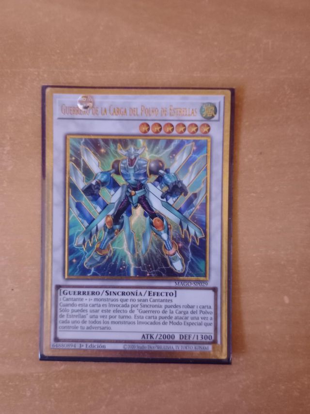 Yugioh guerrero de la carga de polvo