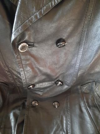 Trench in pelle vintage