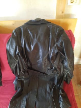 Trench in pelle vintage