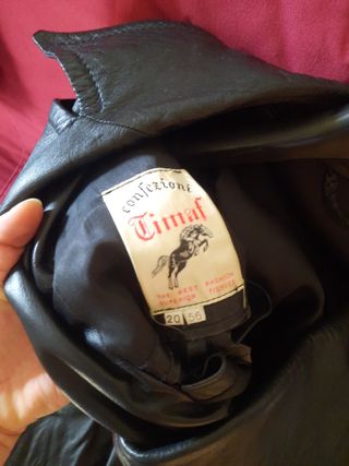 Trench in pelle vintage