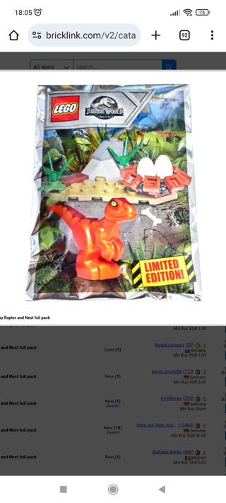 Lego 30390 Jurassic World 