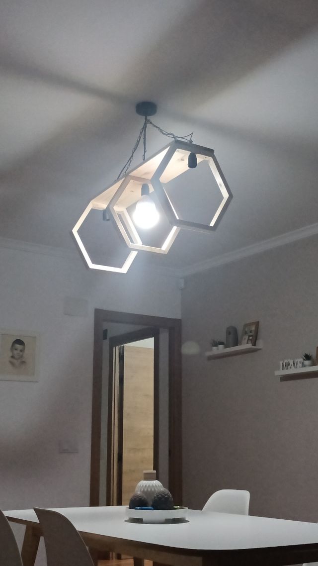 Lámpara de techo nórdica, hecha a mano