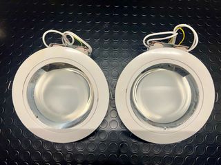 2 plafoniere faro da incasso 