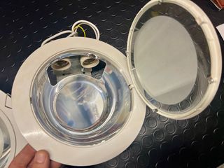 2 plafoniere faro da incasso 