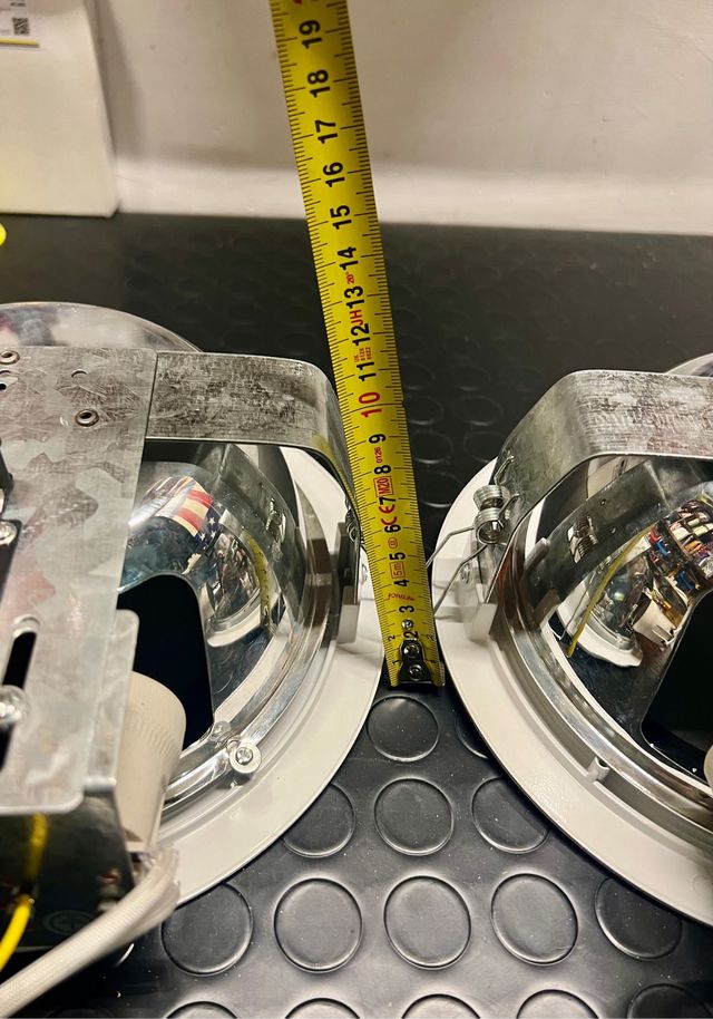 2 plafoniere faro da incasso 