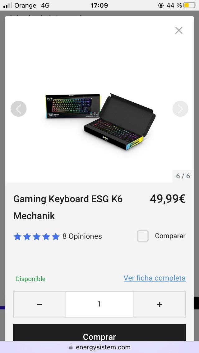 ESG K6 Mechanik Teclado Gaming
