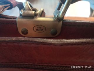 Cartera maletín portátil elegante cuero piel