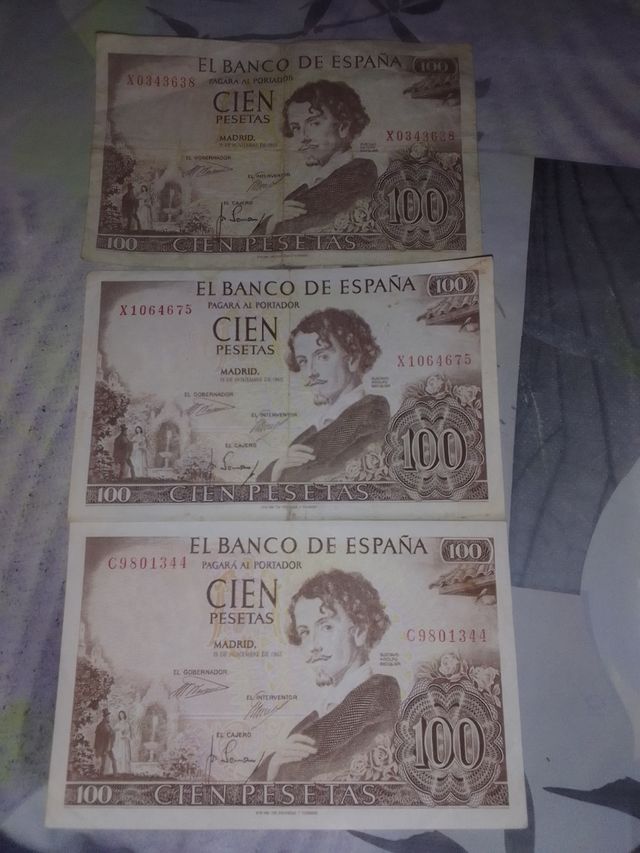 LOTE DE BILLETES DE PESETAS