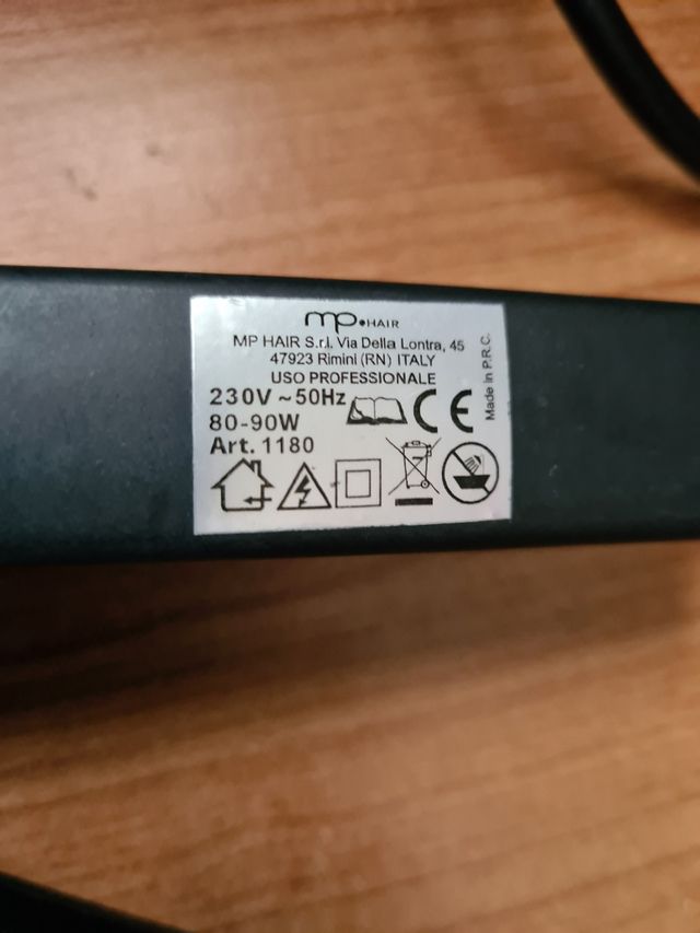 Piastra per capelli professionale MP