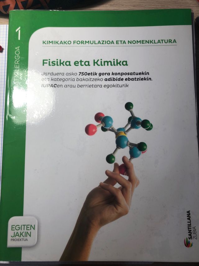 Fisika eta Kimika Batxillergoa 1 (Santillana)
