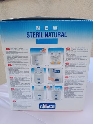 Esterilizador biberón vapor chicco