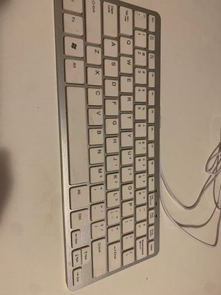 teclado pequeño para pc y mac (inglés)
