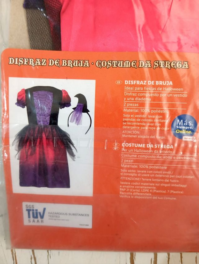 Disfraz de bruja niña