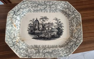 Bandeja la Cartuja primera época del S.XIX