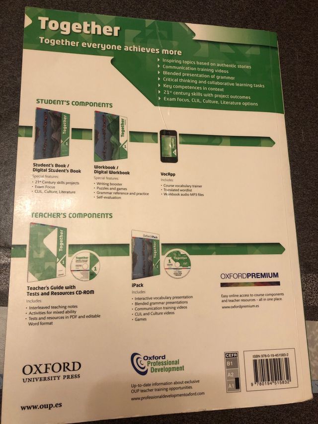 together workbook 1 eso ISBN: 9780194515832