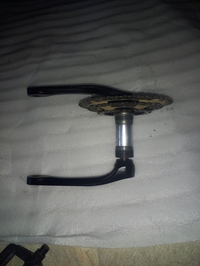 Bielas y platos shimano