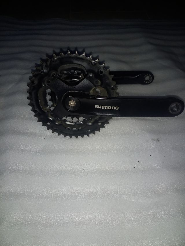 Bielas y platos shimano