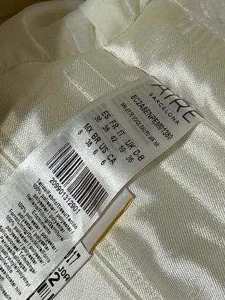 Vestido novia Aire Barcelona + velo + cola+ cancán