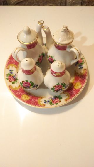 Completo per olio,aceto,sale e pepe