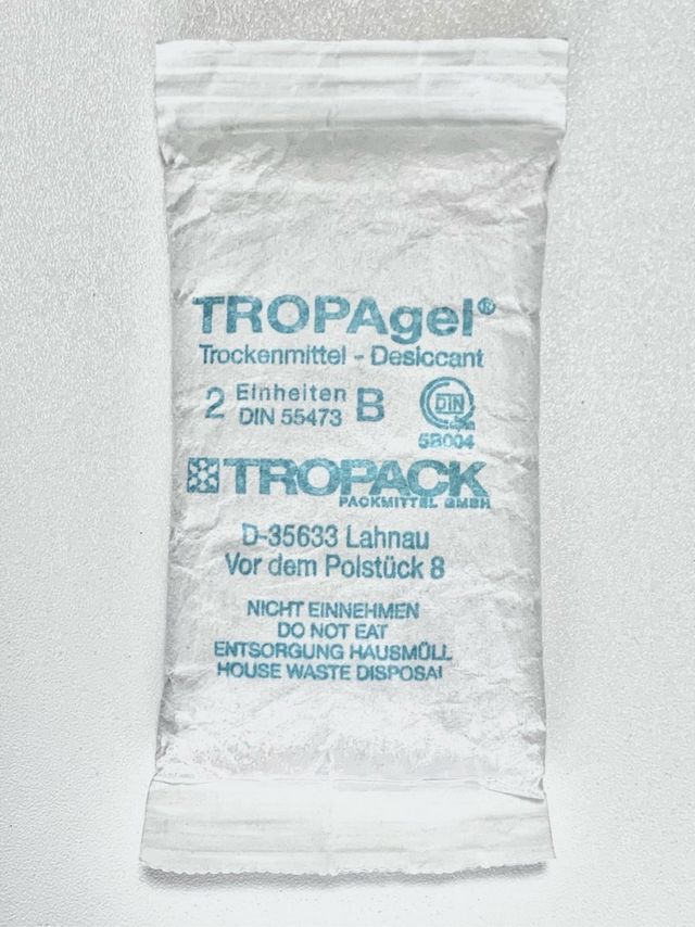 Desecante de sílice INDUSTRIAL 5 packs 2 x 80gr.