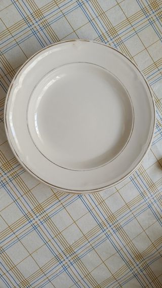 Platos loza sello Segovia antiguos