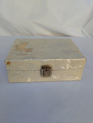 Joyero nacar comunión vintage