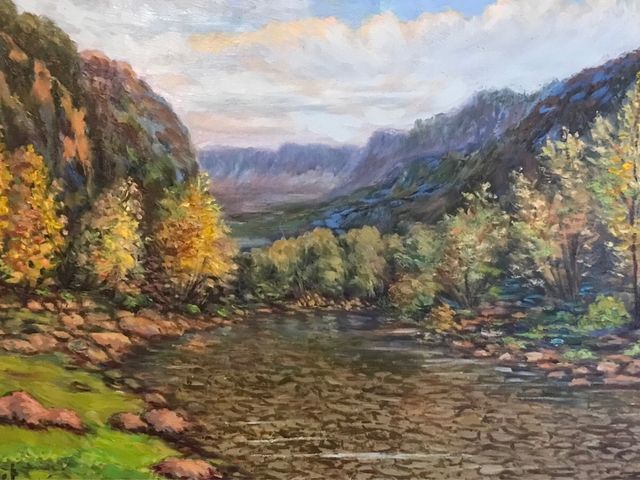 Pintura al óleo sobre lienzo