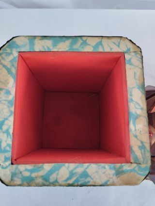 Original Joyero vintage años 80 casita marquetería