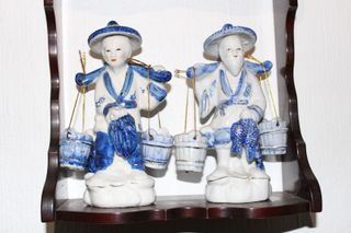 OFERTA Figuras asiáticas porcelana china auténtica