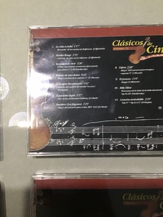 6 Cds clásicos de cine.