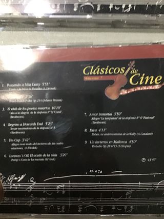 6 Cds clásicos de cine.