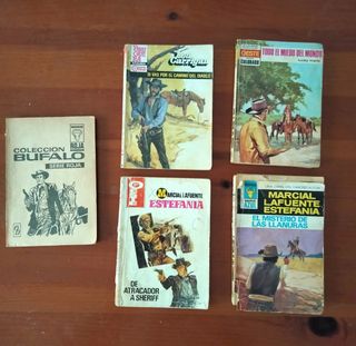 Novelas antiguas Oeste y cintasVHS Fútbol y Toros