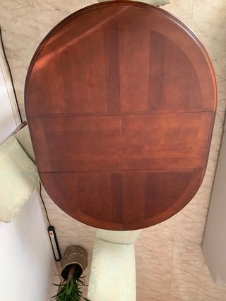 Mesa redonda extensible + 6 sillas