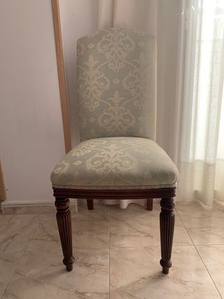 Mesa redonda extensible + 6 sillas