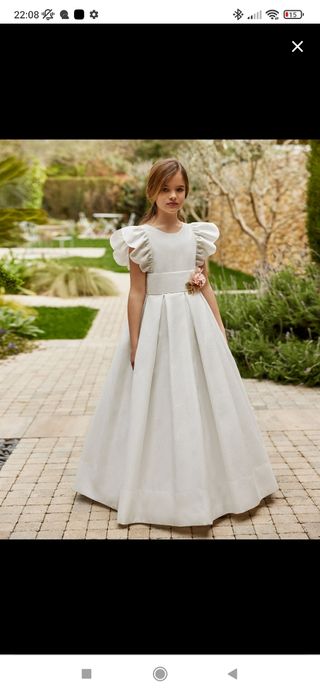 Vestido comunión rosa Clará