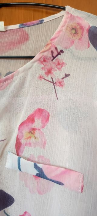 Camicia donna floreale, taglia M