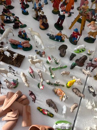 lotto personaggi presepe vintage