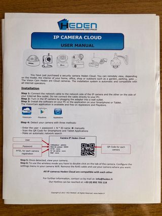 2 Camaras IP Vigilancia Interior Heden