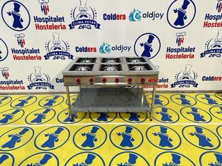 COCINA INDUSTRIAL NUEVA DE 6 FOGONES 