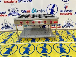 COCINA INDUSTRIAL NUEVA DE 6 FOGONES 